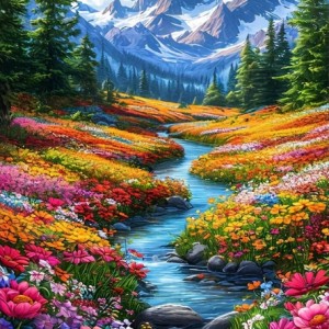 Летен рай - 5D Диамантен гоблен 30x40 см GJ1214